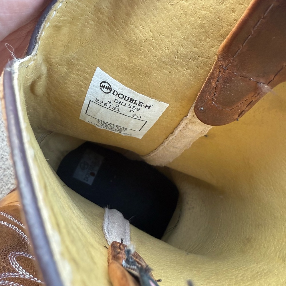 Double H Tan Western Boots - Picture 6 of 6